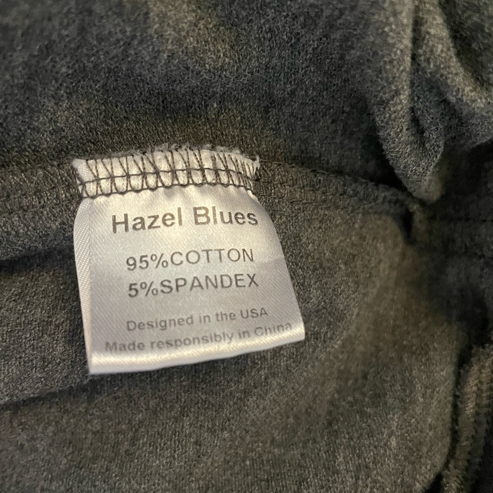 227. Hazel Blues Hoodie, Heathered Grey, Size 1X, EUC - Picture 7 of 7